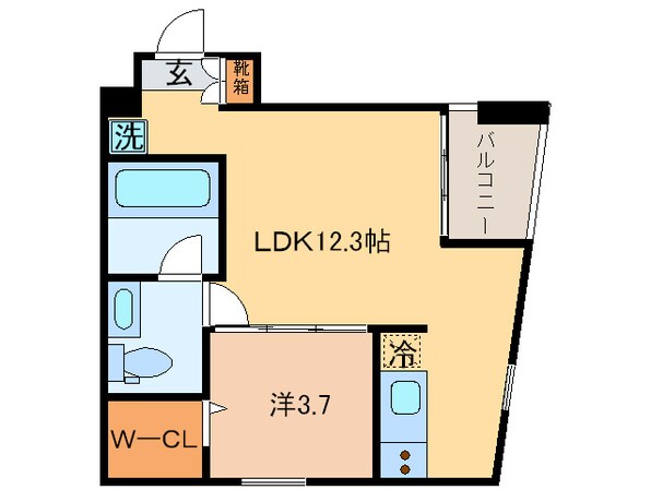 シャトーアンドホテル名駅南Ⅱの物件間取画像